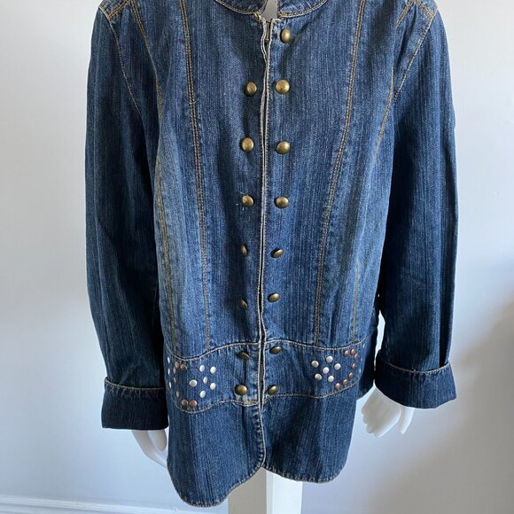 Faded Glory Denim Coat Vintage - Picture 3 of 16